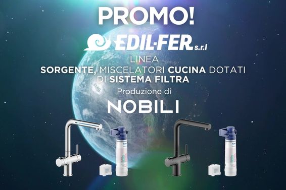 Promo Miscelatore da Cucina con sistema Sorgente Nobili